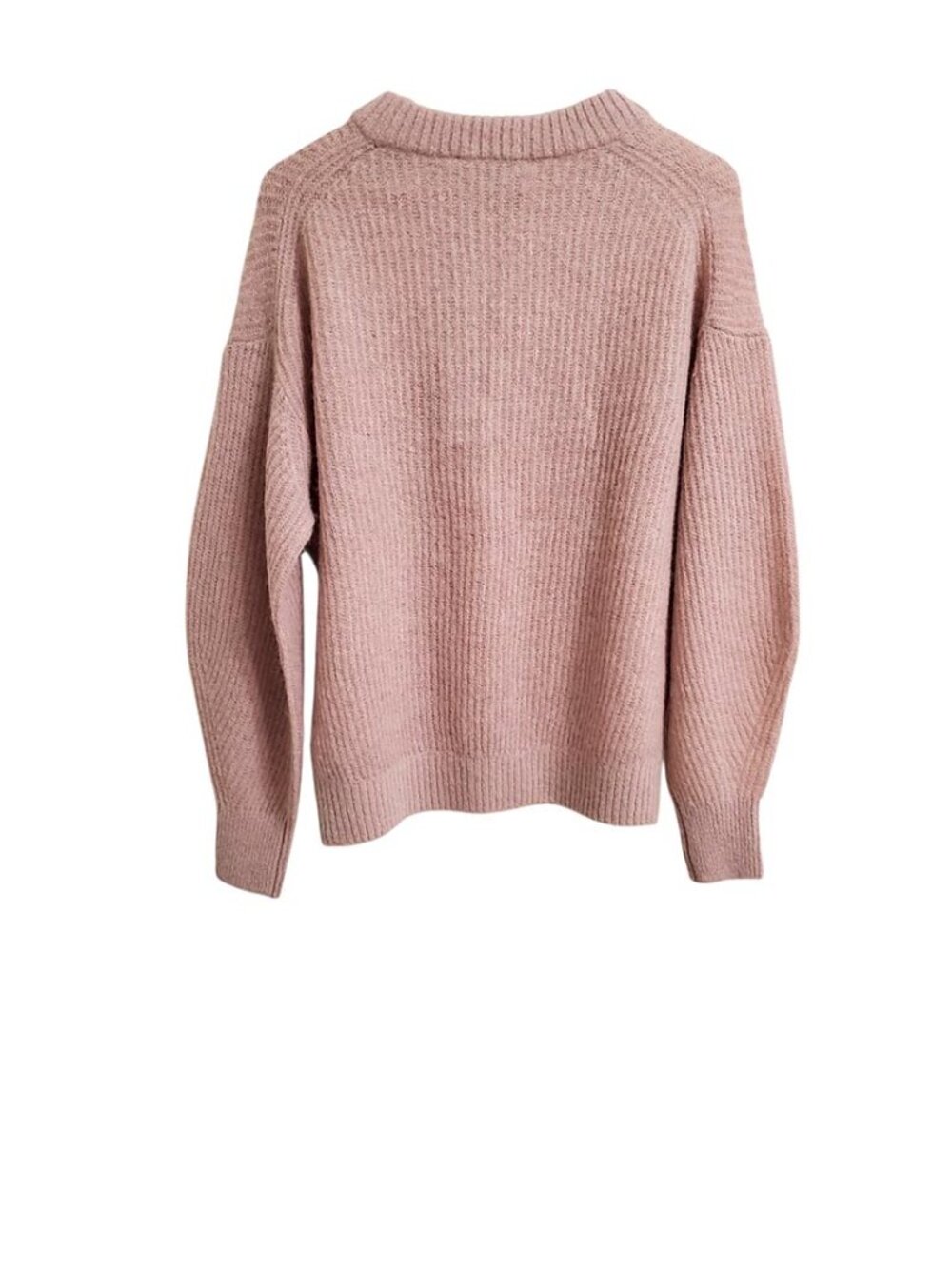 Everlane Cocoon Alpaca Crew Neck Knit Sweater M Blush Pink Long Sleeve Cozy - Picture 4 of 13